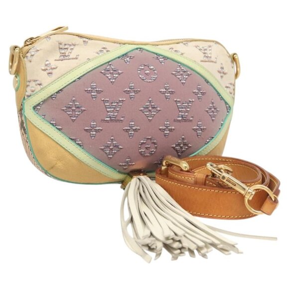 LOUIS VUITTON Pochette Nightbird Shoulder Bag Leather Multicolor LV Auth 118873 - Picture 1 of 16